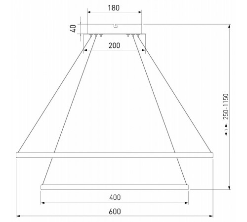 Подвесная люстра Eurosvet Collars 90264/2 черный Подвесная люстра Eurosvet Collars 90264/2 черный