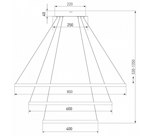Подвесная люстра Eurosvet Collars 90264/3 белый