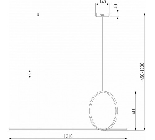 Подвесной светильник Eurosvet Mist 90266/1 золото a060615