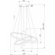 Подвесной светильник Eurosvet Stroke 90270/3 черный a060637