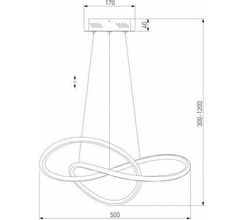 Подвесной светильник Eurosvet Wind 90312/1 черный a060656