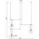 Подвесная люстра Eurosvet Riche 70143/3 черный Smart a060839