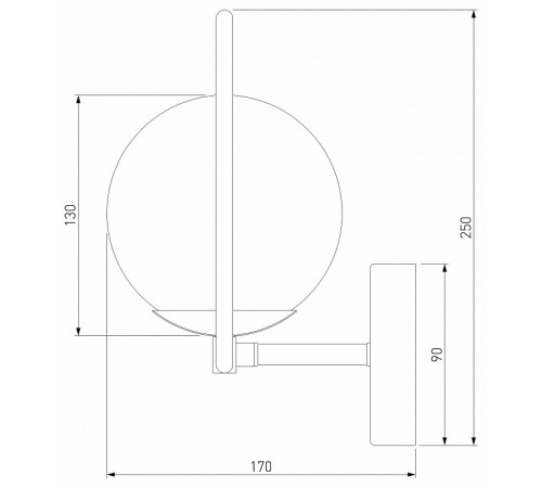 Бра Eurosvet Ringo 50289 золото a060909