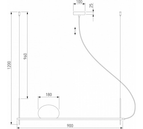Подвесной светильник Eurosvet Stair 70145/1 белый a061368