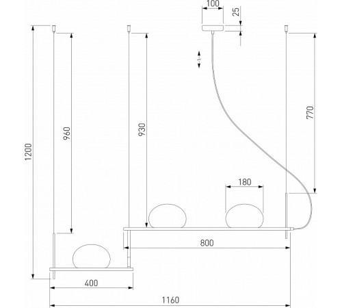Подвесной светильник Eurosvet Stair 70145/3 белый a061371