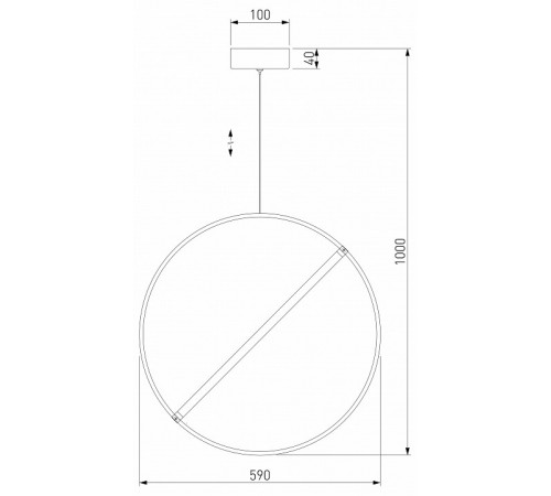 Подвесной светильник Eurosvet Element 90282/1 бронза a061418