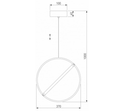 Подвесной светильник Eurosvet Element 90281/1 хром a061420