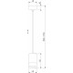 Подвесной светильник Eurosvet Piccolo 50248/1 LED белый a061424