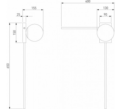 Бра Eurosvet Fredo 40034/1 латунь a061469