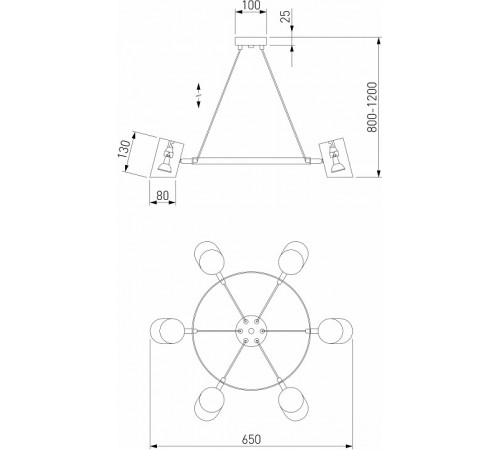 Подвесная люстра Eurosvet Splay 70147/8 белый Smart a062037