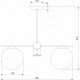 Люстра на штанге Eurosvet Marbella 60147/3 черный a063854