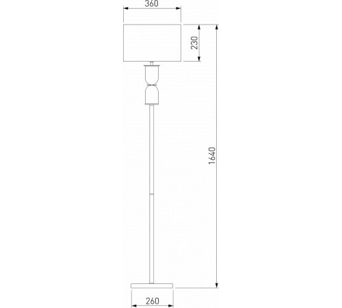 Торшер Eurosvet Caprera 01154/1 никель a063871