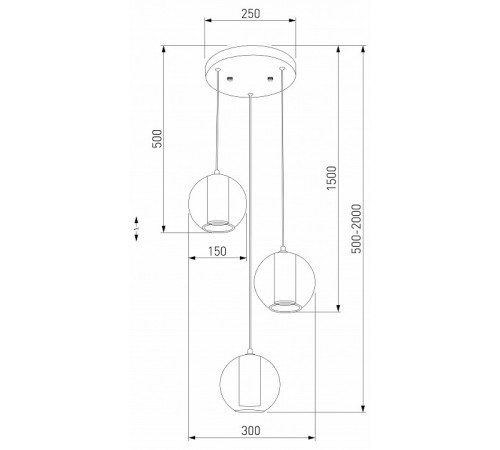 Подвесной светильник Eurosvet Cobble 50258/3 LED дымчатый/ бежевый/ шоколад a064554