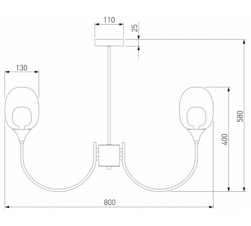 Люстра на штанге Eurosvet Spritz 70217/8 латунь Smart a064748 Люстра на штанге Eurosvet Spritz 70217/8 латунь Smart a064748