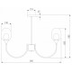Люстра на штанге Eurosvet Spritz 70217/8 латунь Smart a064748
