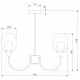 Люстра на штанге Eurosvet Spritz 70217/6 латунь Smart a064749