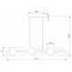 Подвесная люстра Eurosvet Moity 70149/6 черный/латунь Smart a064821