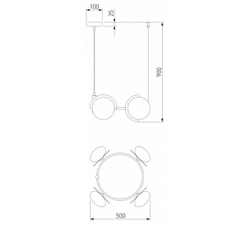 Подвесная люстра Eurosvet Moity 70150/4 черный/латунь a064822 Подвесная люстра Eurosvet Moity 70150/4 черный/латунь a064822