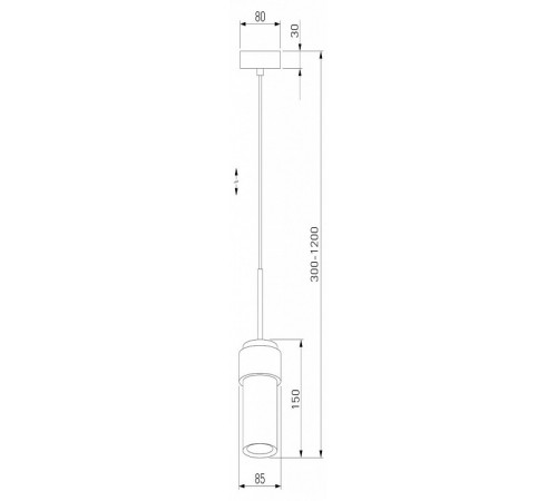 Подвесной светильник Eurosvet Pebble 50264/1 черный a064973