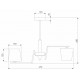 Люстра на штанге Eurosvet Ozark 60149/6 латунь Smart a064975