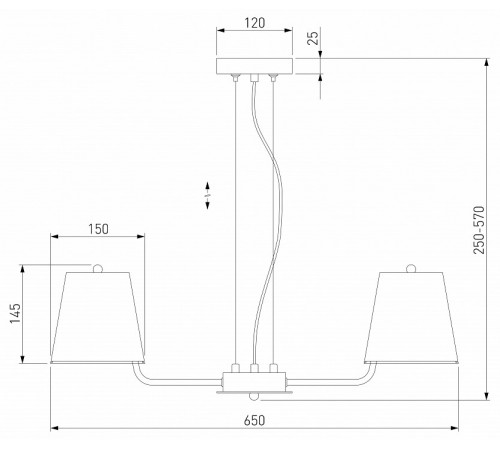 Подвесная люстра Eurosvet Amaretto 60155/5 хром a065002 Подвесная люстра Eurosvet Amaretto 60155/5 хром a065002
