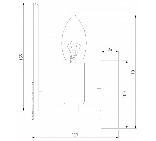 Бра Eurosvet Marble 60158/1 латунь a065048 Бра Eurosvet Marble 60158/1 латунь a065048