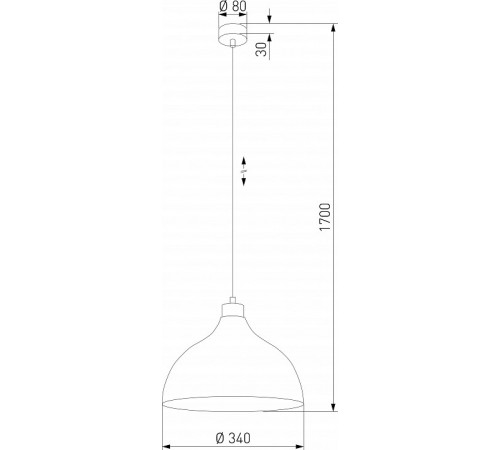 Подвесной светильник TK Lighting Cap 2070 Cap White a065139