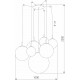 Подвесная люстра TK Lighting 4608 Cadix Gold a065190