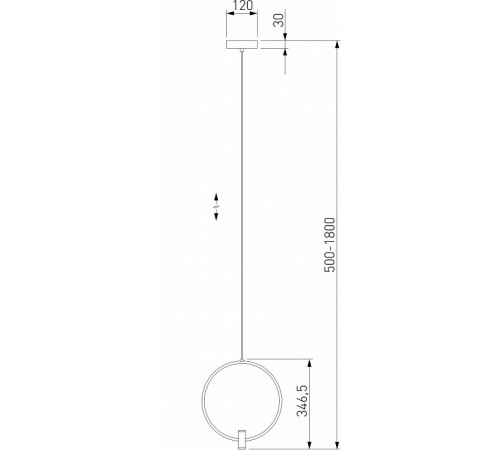 Подвесной светильник Eurosvet Layla 50257/1 LED никель a065625
