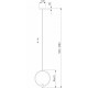 Подвесной светильник Eurosvet Layla 50257/1 LED никель a065625