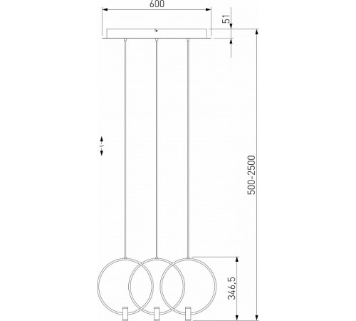 Подвесная люстра Eurosvet Layla 50257/3 LED черный a065627