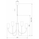 Подвесная люстра Eurosvet Abbey 60164/6 никель Smart a065747