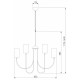 Подвесная люстра Eurosvet Abbey 60164/10 черный Smart a065748