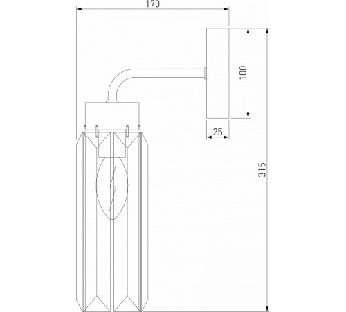 Бра Eurosvet Gilian 60163/1 латунь a065760 Бра Eurosvet Gilian 60163/1 латунь a065760