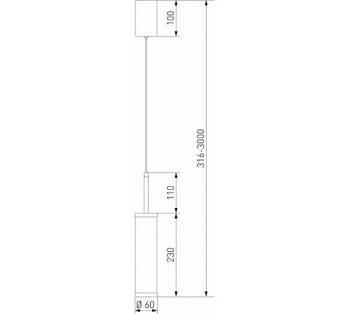 Подвесной светильник Eurosvet Stark 50386/1 LED латунь a067953