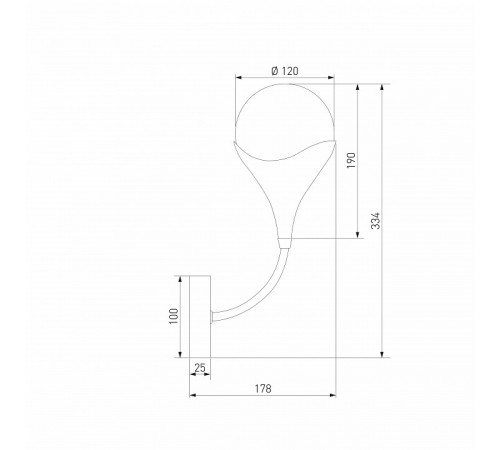 Бра Eurosvet 60168/1 латунь a068271 Бра Eurosvet 60168/1 латунь a068271