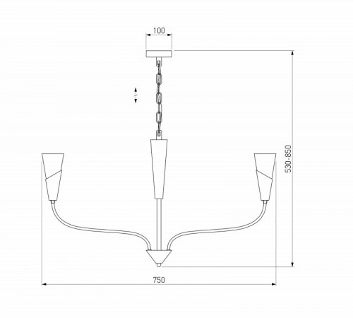 Подвесная люстра Eurosvet 60167/6 никель Smart a068284