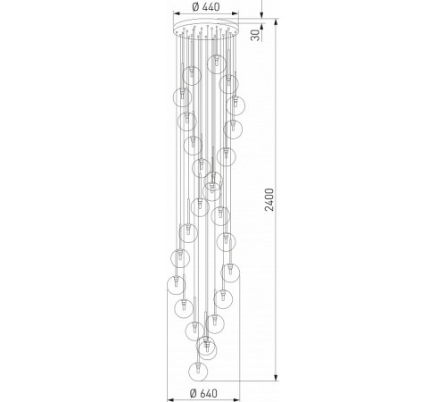 Каскадная люстра TK Lighting 10258 Aurora a068316 Каскадная люстра TK Lighting 10258 Aurora a068316
