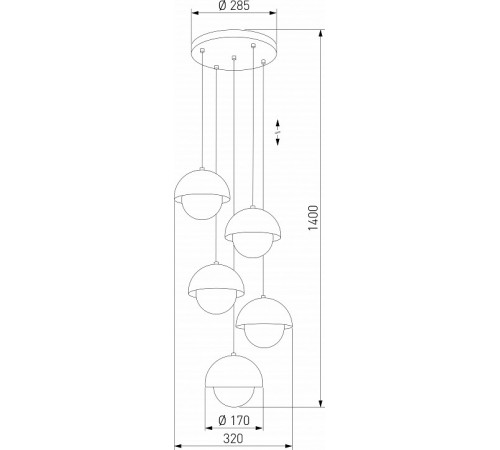 Каскадная люстра TK Lighting 10214 Bono a068322 Каскадная люстра TK Lighting 10214 Bono a068322