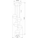 Каскадная люстра TK Lighting 10214 Bono a068322