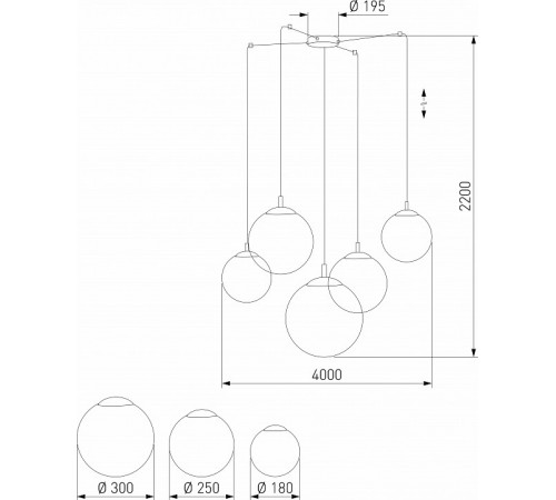 Подвесная люстра TK Lighting 4791 Esme a068334