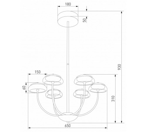 Бра Eurosvet Fungo 50388/2 LED черный a068860 Бра Eurosvet Fungo 50388/2 LED черный a068860