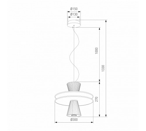 Подвесной светильник Eurosvet Titania 40028/1 LED белый a069190
