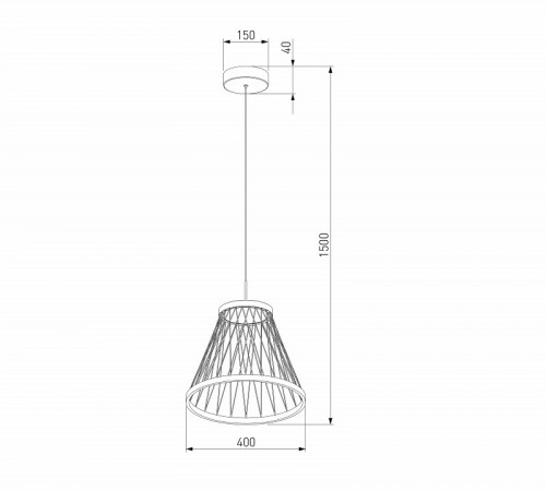 Подвесной светильник Eurosvet Cesta 40016/1 LED коричневый a069283
