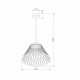 Подвесная люстра Eurosvet Cesta 40017/1 LED коричневый a069288