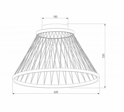 Потолочная люстра Eurosvet Cesta 40019/1 LED коричневый a069291