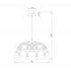 Подвесная люстра Eurosvet Ragno 90030/10 LED золото a069298
