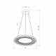Подвесная люстра Eurosvet Parafe 40024/1 LED серый a069305