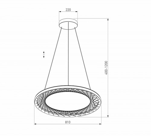 Подвесная люстра Eurosvet Parafe 40025/1 LED серый a069306