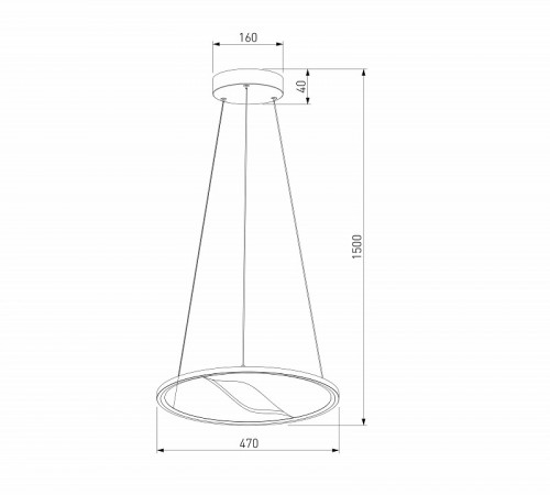 Подвесной светильник Eurosvet Occhio 40026/1 LED серый a069308